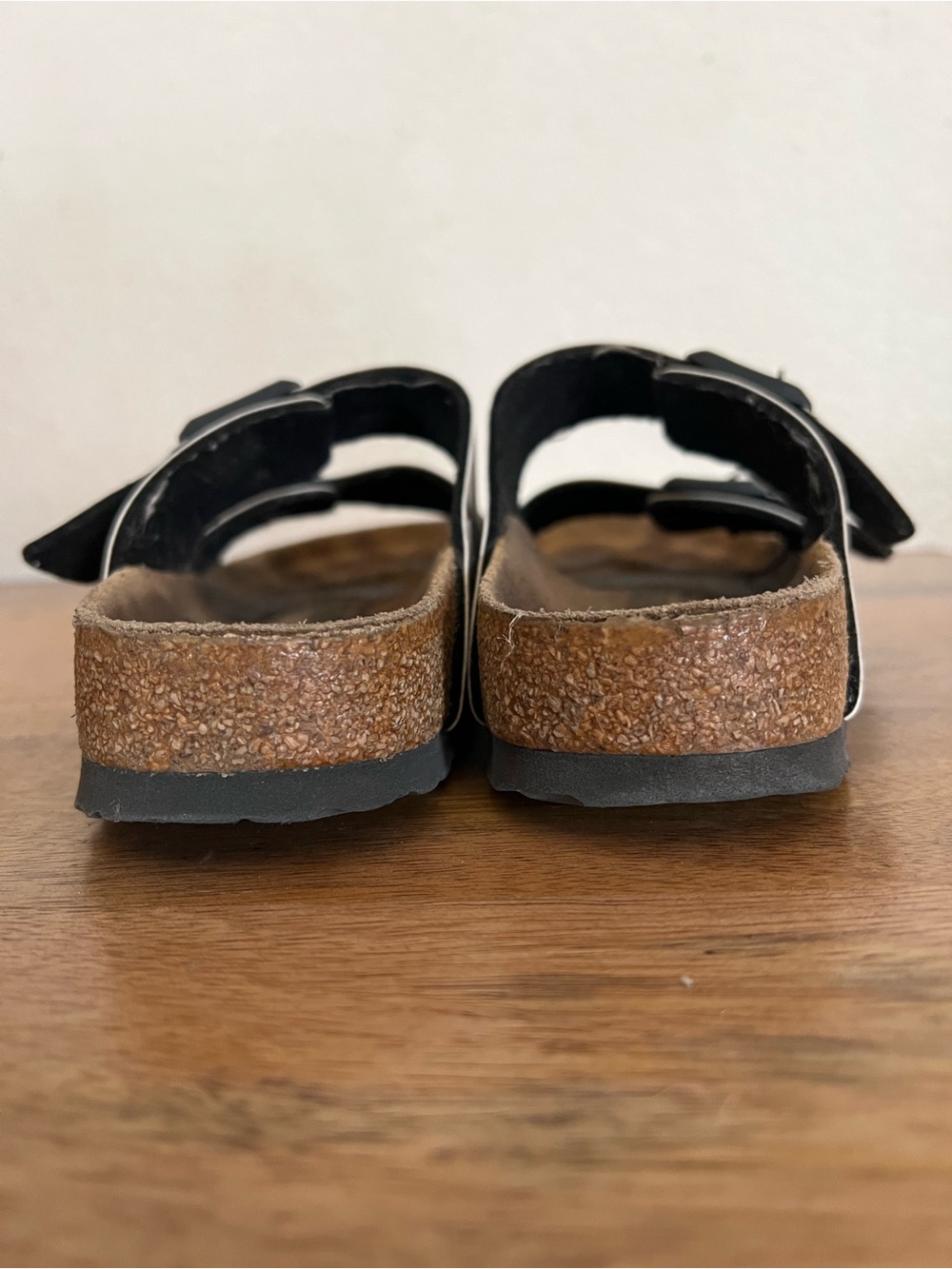 Birkenstock Arizona Birko-Flor Color: Marbletwirl Black/White Sandal Size 7 - Picture 8 of 16